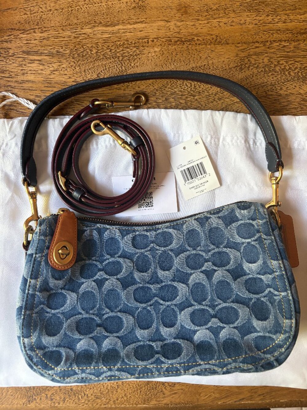 Coach Denim Swinger Bag